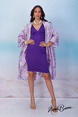 Purple Sleeveless Cocktail Dress - Murano
