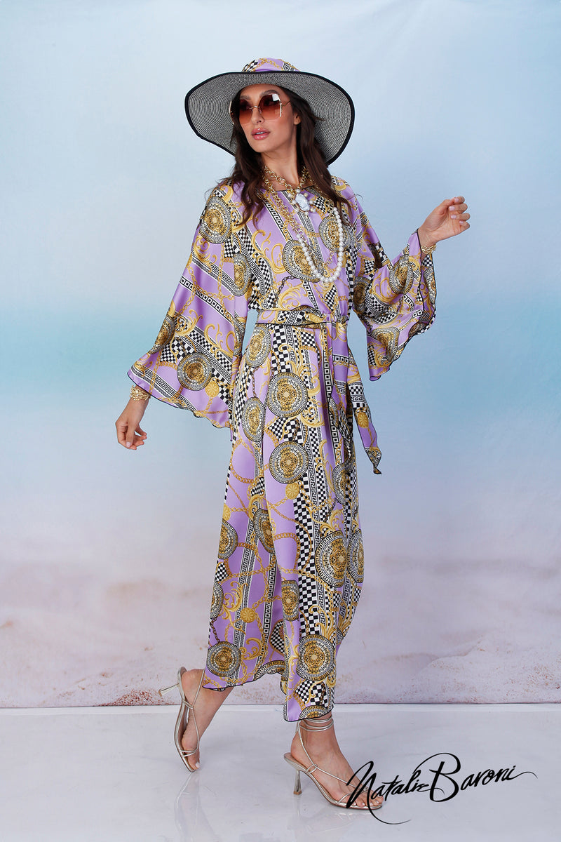 Lavender Kimono Dress - Venezia