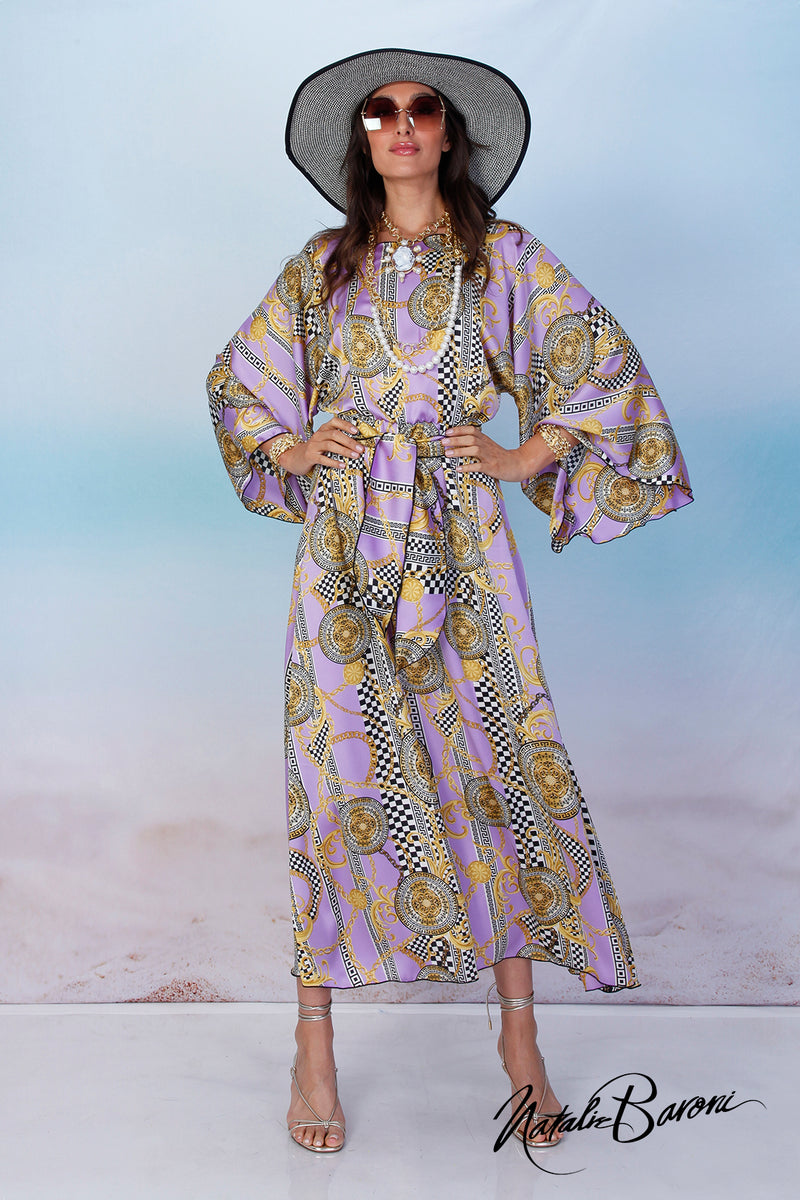 Lavender Kimono Dress - Venezia
