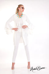 Long Bell Sleeve Jacket - Amalfi